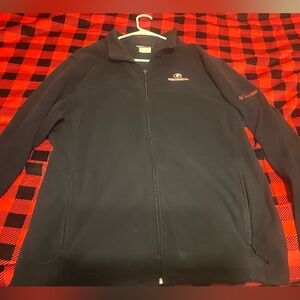 Mens Columbia Georgia Bulldog Logo  Fleece Jacket  Size XL Full Zip